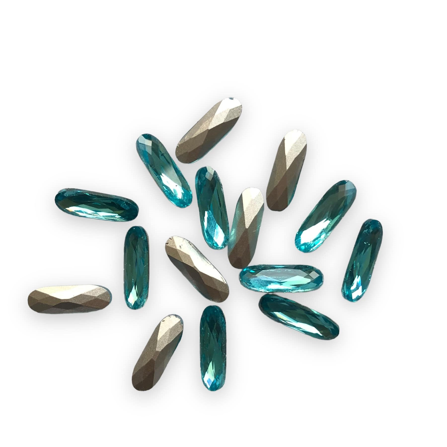 Long Oval Shape Crystal Gemstone