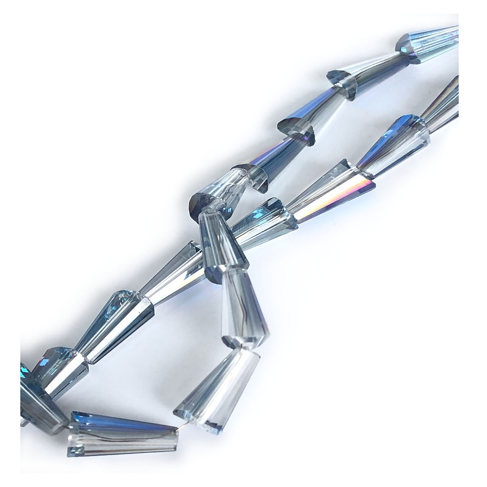 Electroplates Glass beads