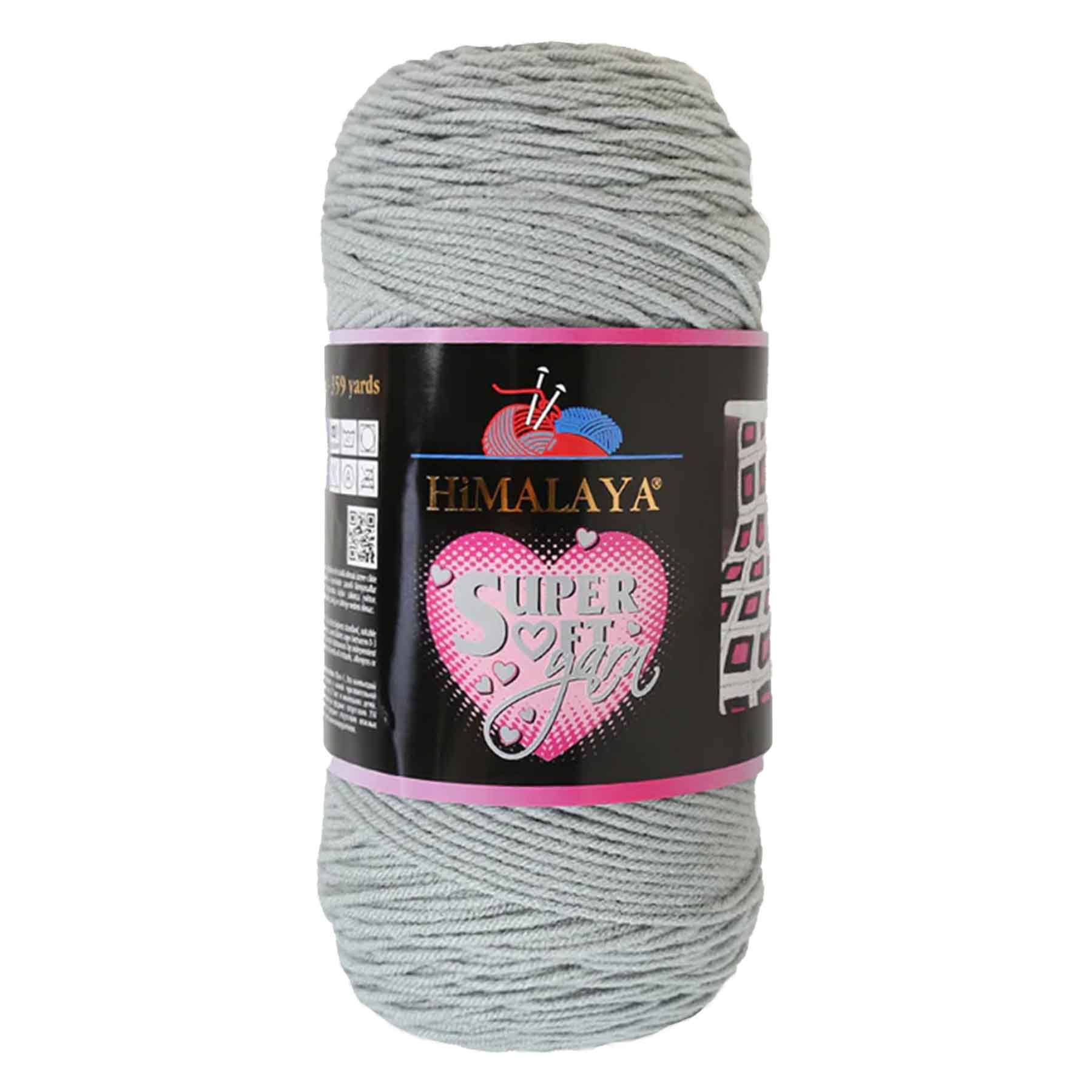 Himalaya Super Soft Yarn, 100% Acrylic Each Skein 200 Grams 359Yards for Crafts