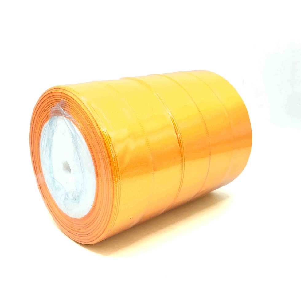 Mango Yellow Satin Ribbon