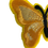 Thumbnail: Butterfly Embroidery Yellow Patches