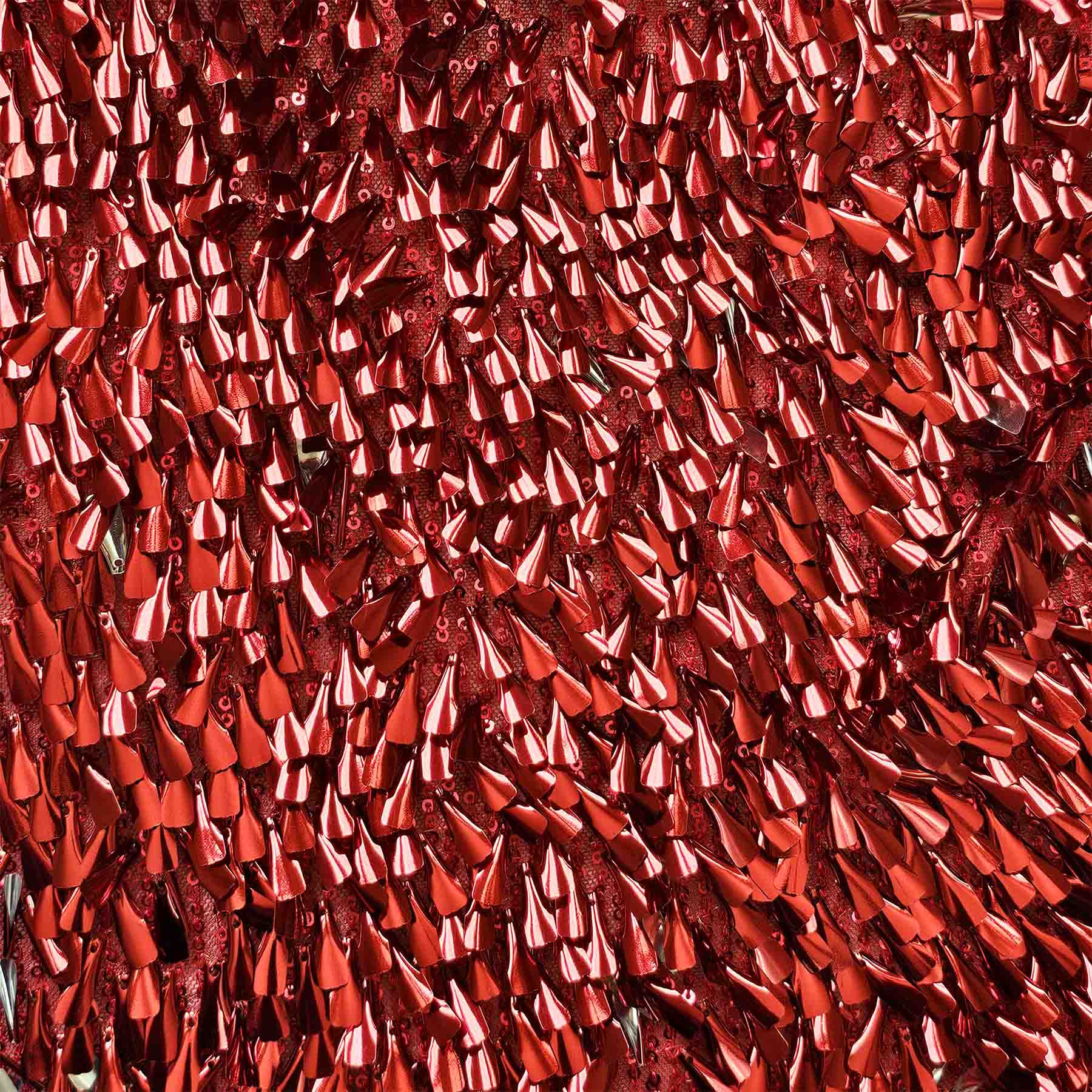 Large Sequins Red fabric