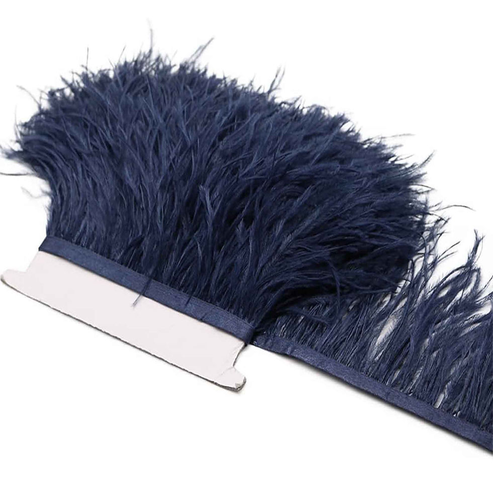 Thumbnail: Navy Blue Ostrich Feather
