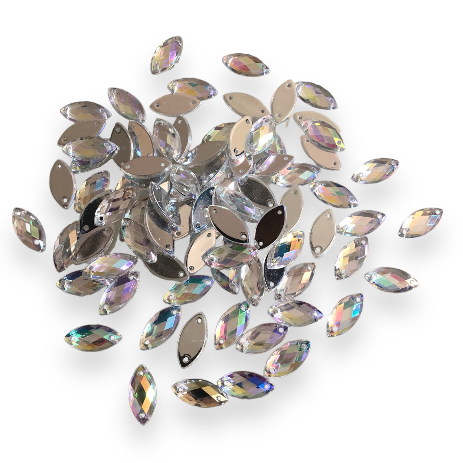 Eye Shape acrylic crystal gemstone