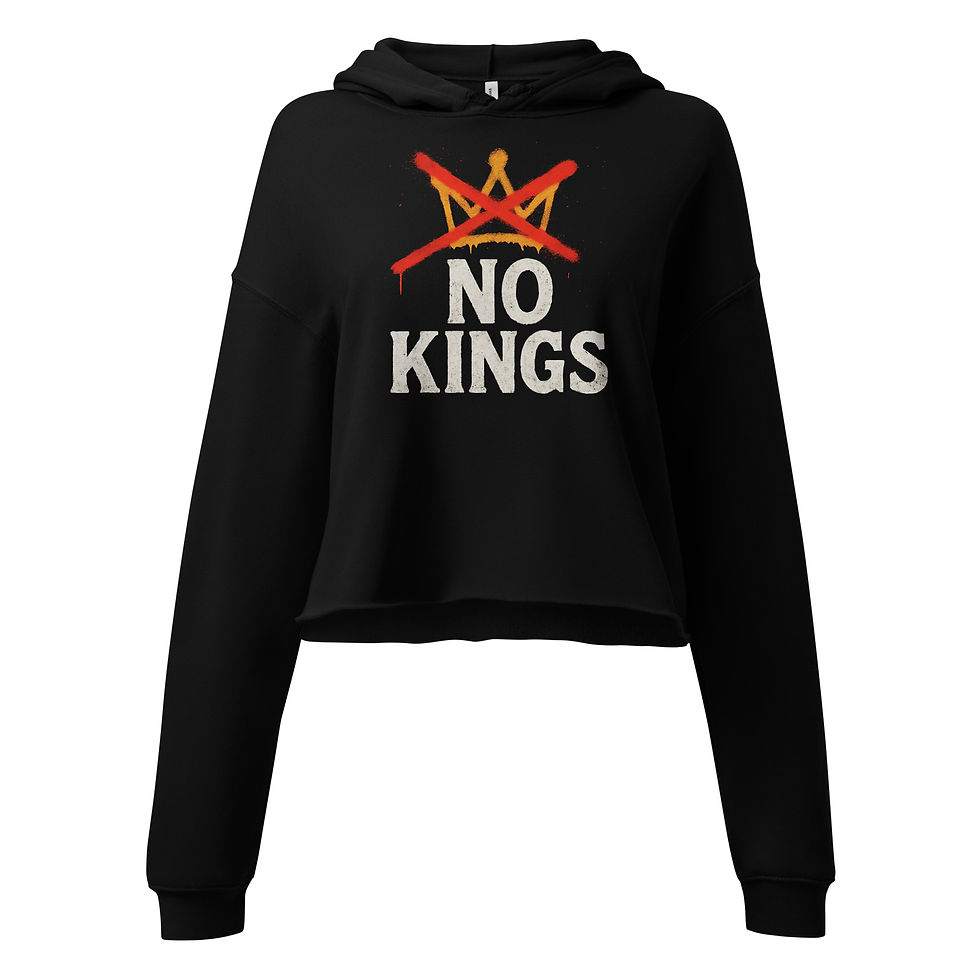 Thumbnail: No Kings - Women's Crop Hoodie
