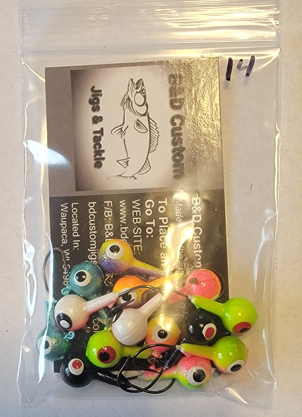 Floating Jig Heads, package of 14.