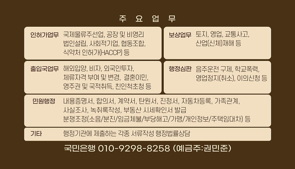 송도 권민준행정사사무소