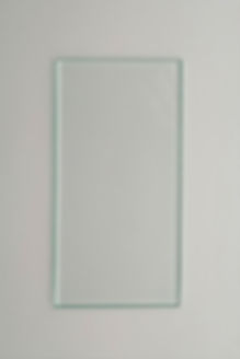 float plate glass test panel 3" x 6" with ground edges