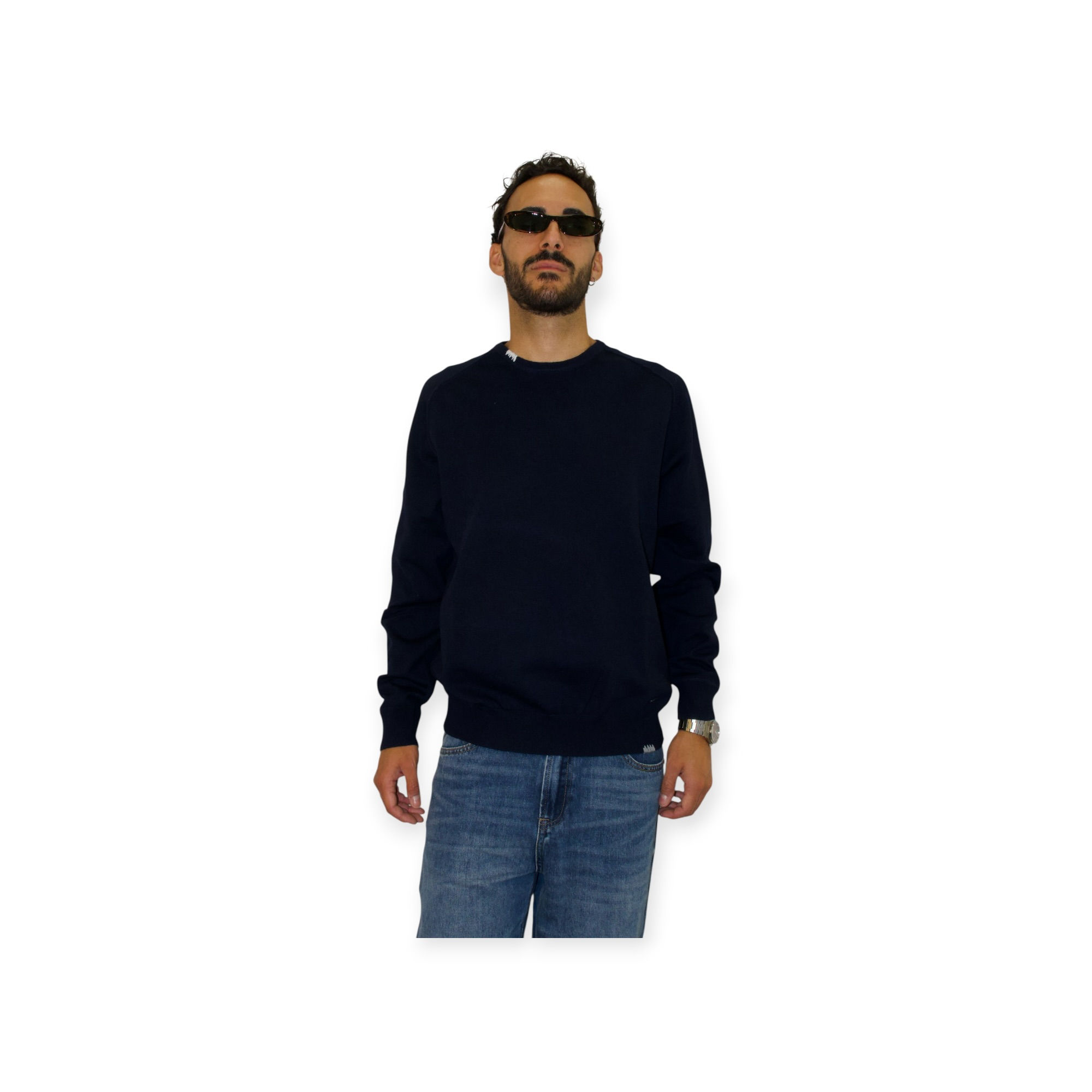 Maglione con toppe gomiti