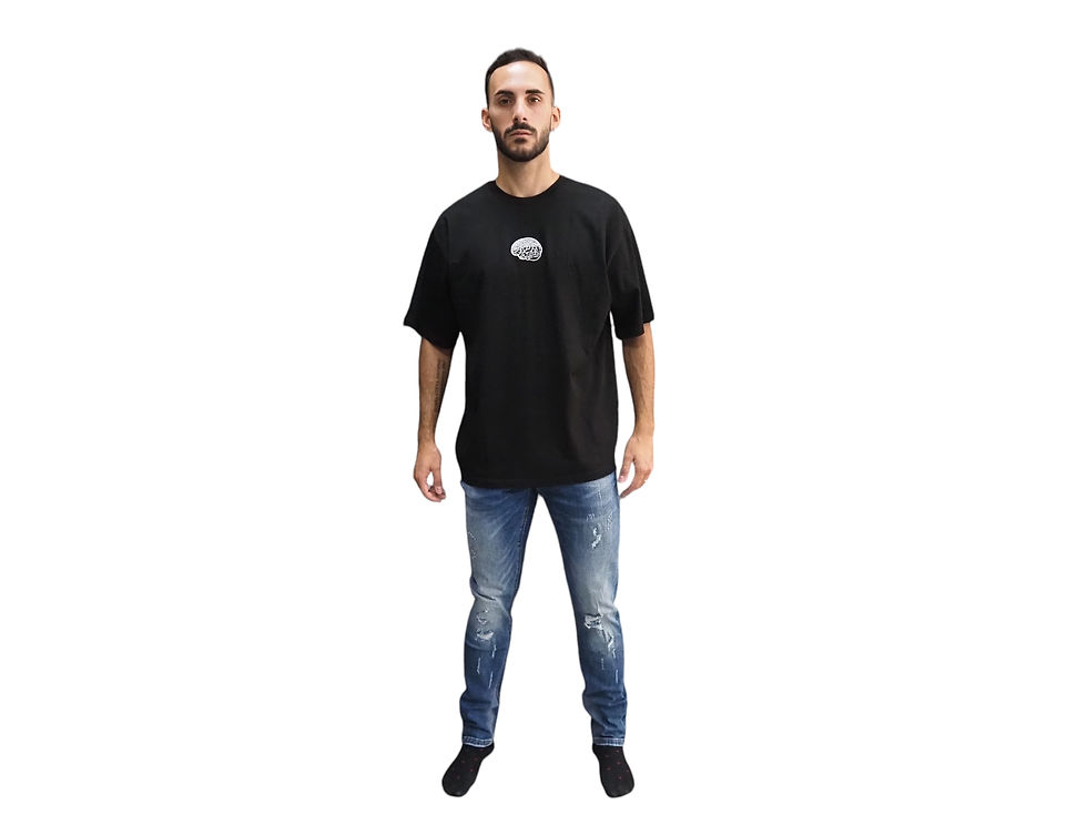 Miniatura: Jeans  Blu scuro con strappi