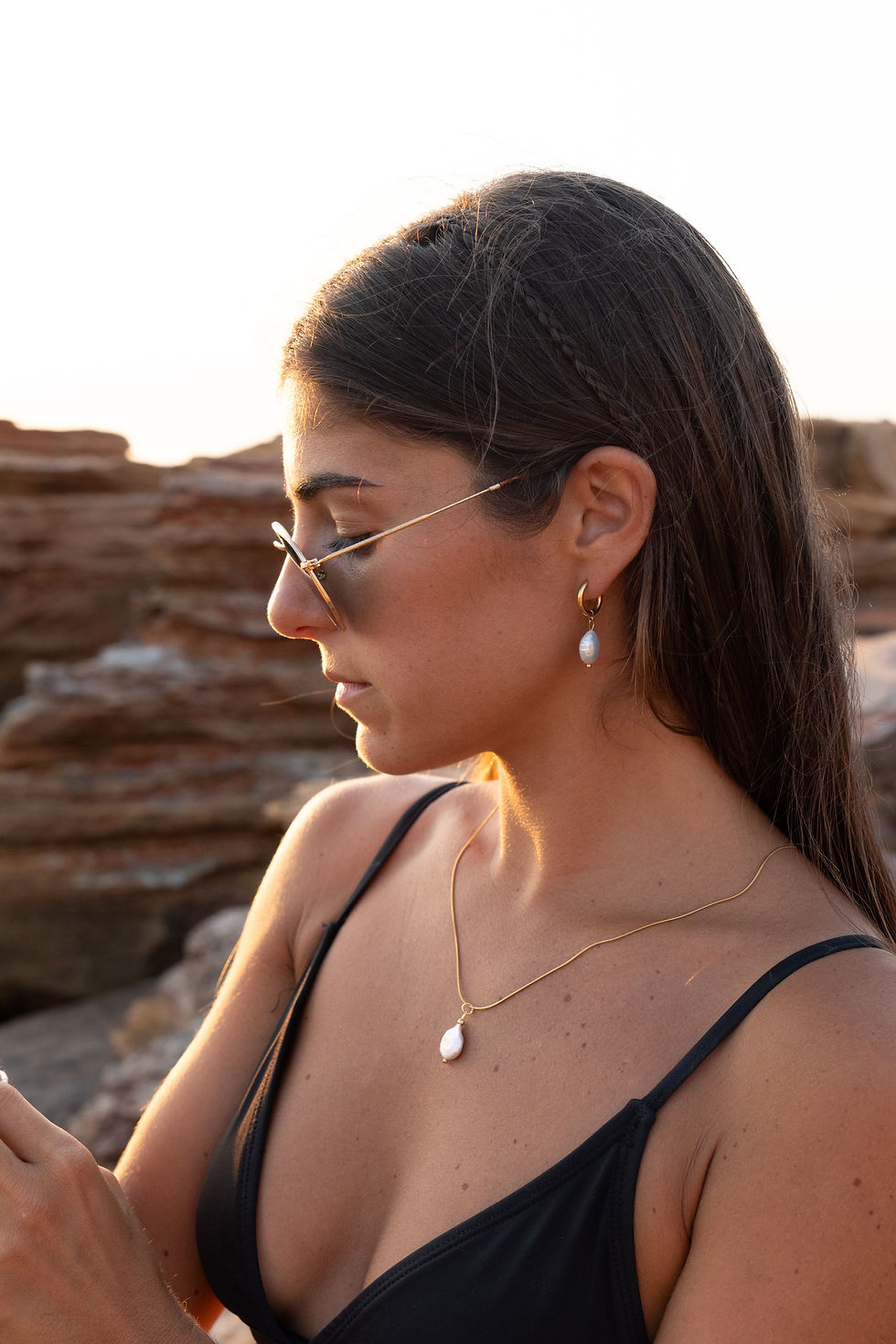 Thumbnail: Marea Coin Pearl Necklace