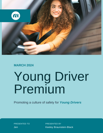 Woman with curly hair getting behind the wheel. MPI Young Driver Premium.