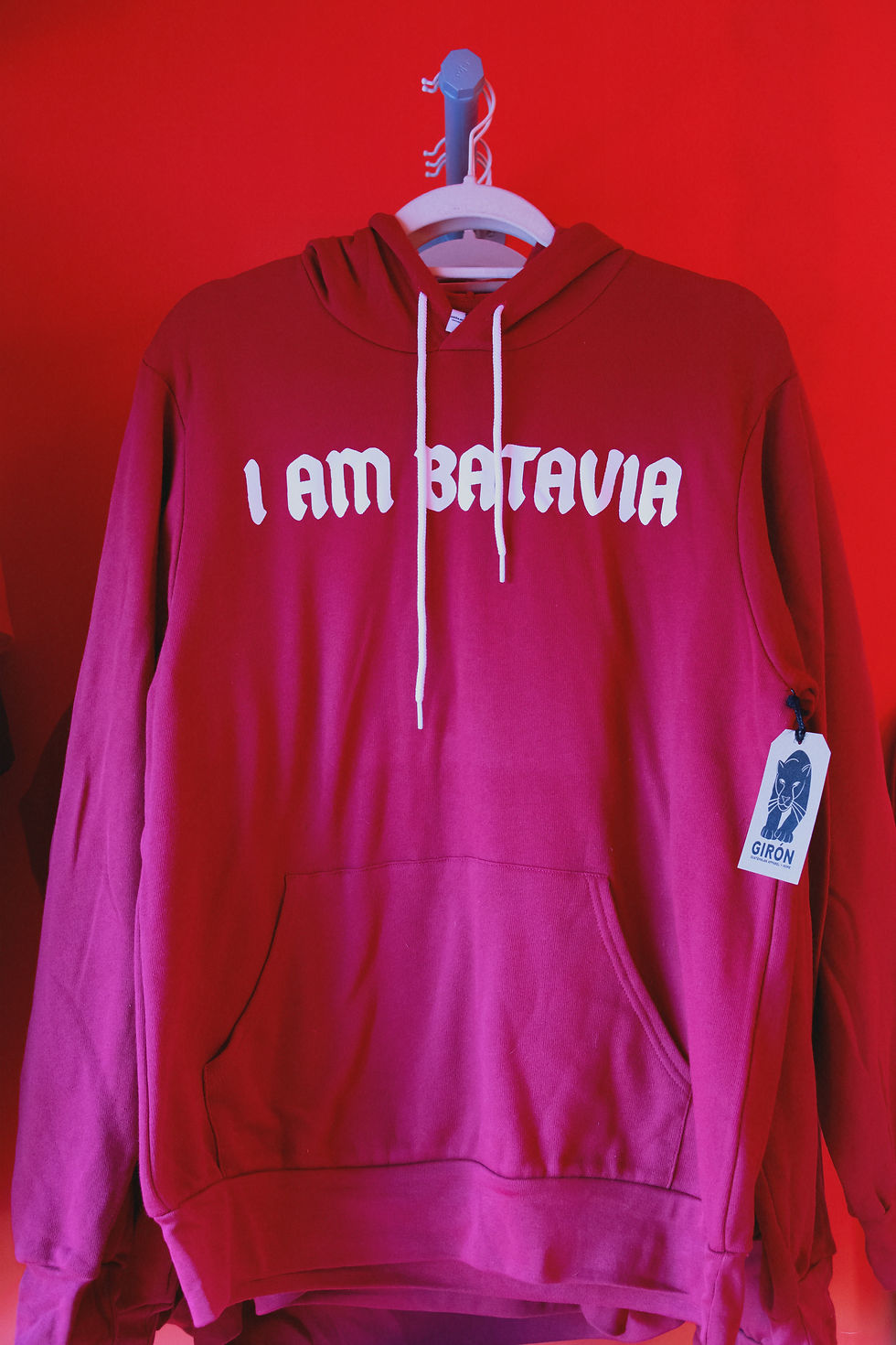 I AM BATAVIA MAROON HOODIE
