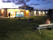 Outdoor Cinema at the Barcaldine office