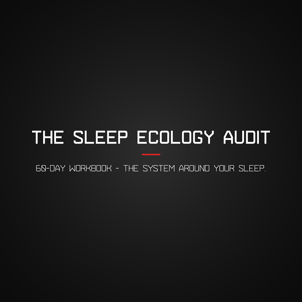 Why is your environment sabotaging your sleep? (The 5-layer sleep ecology audit)
