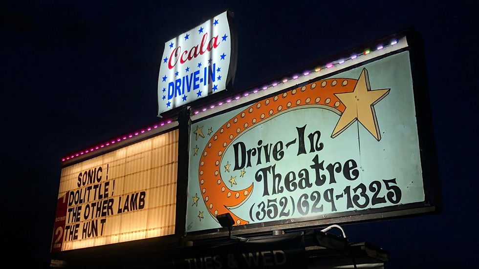 Signs at the Ocala Drive-In
