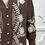 Miniature : Chemise chocolat et broderie 