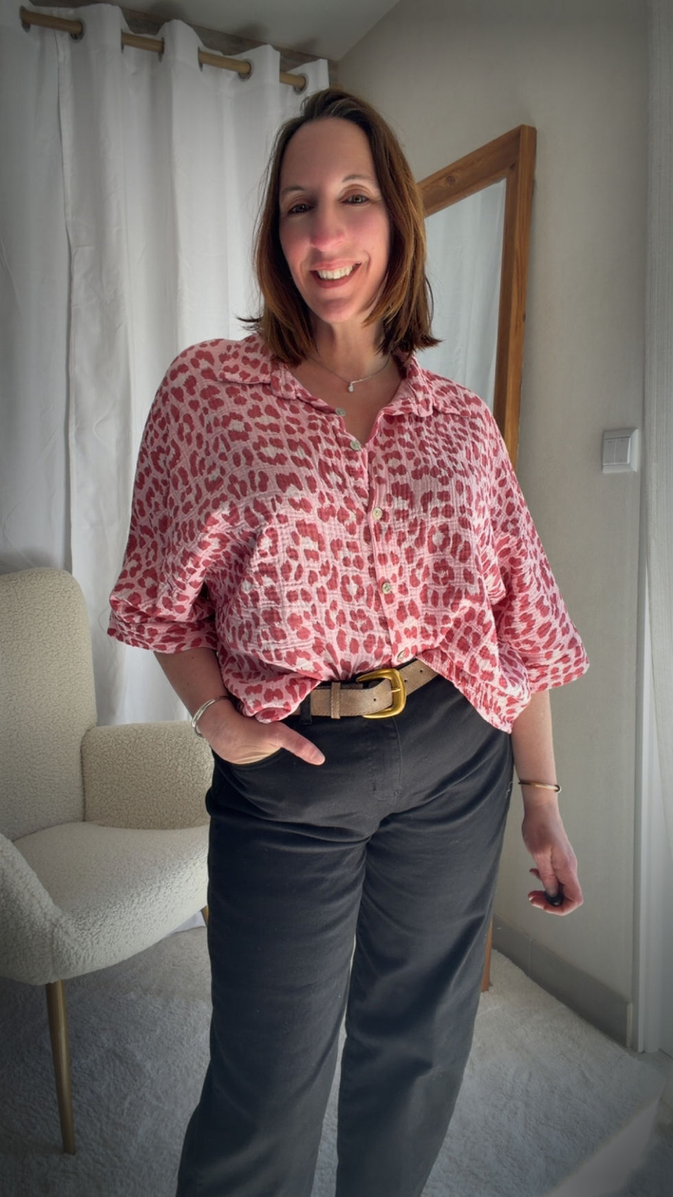 Miniature : Blouse Léo rose 