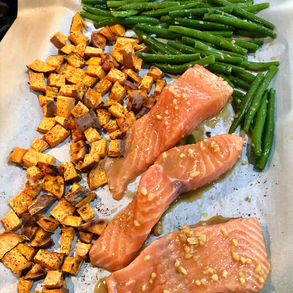 Honey Salmon with Veggies