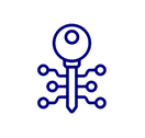 Anchored Lock Service Custom Security Icon