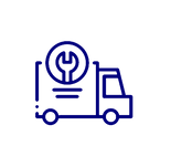 Anchored Lock Service Van Icon