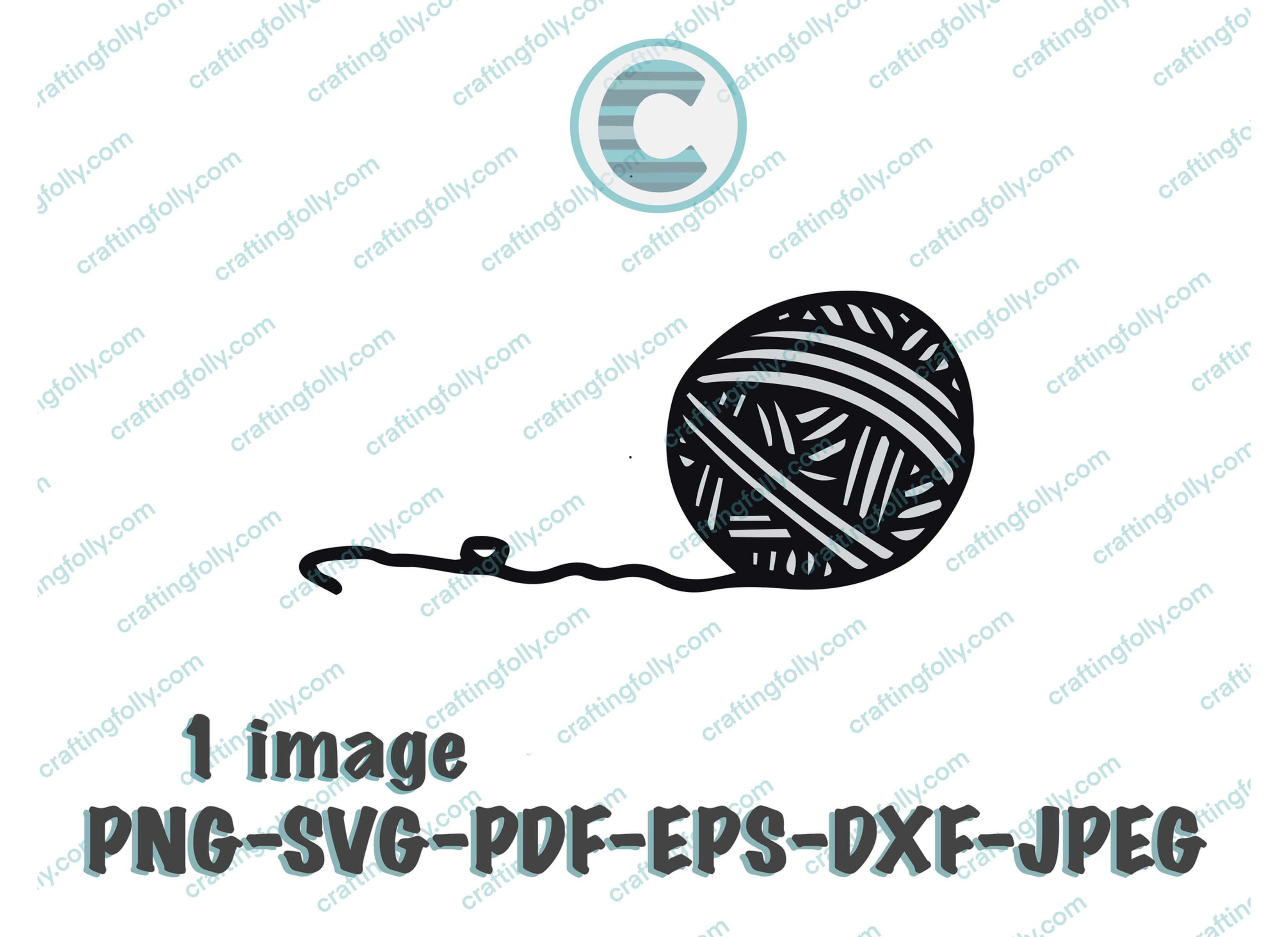 Balle de laine, SVG, PNG…, artisanat, chat