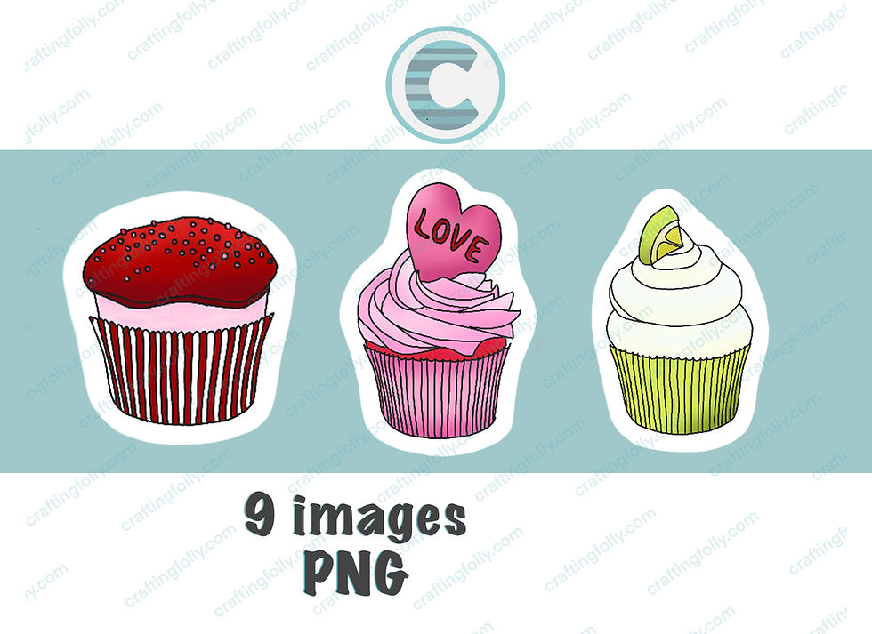 Thumbnail: Bundle, cake, cup cake set