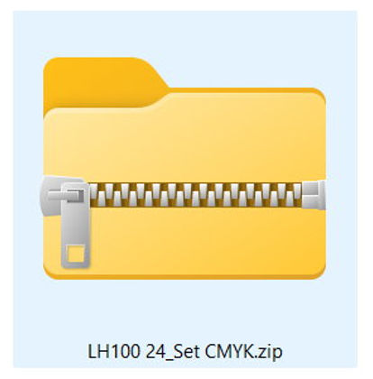 LH100 Set CMYK x 6 (24 e-Chips)