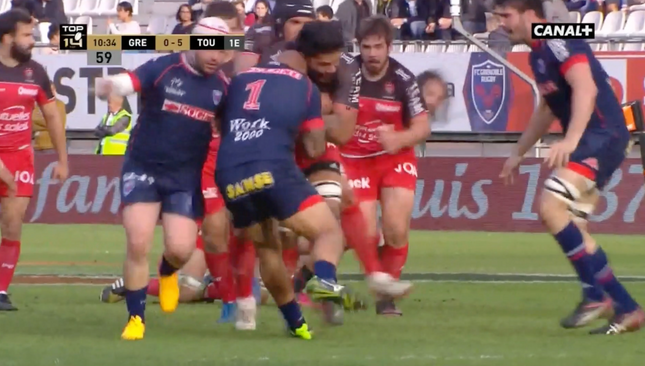 (RCT) Enorme essai de Taofifenua contre le FC Grenoble