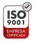 Selo ISO 9001 Empresa Certificada.
