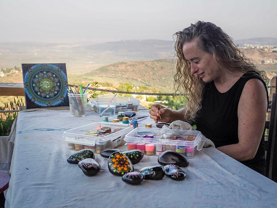 סדנת מנדלה מנוקדת - זמן חלום מול נוף מרהיב