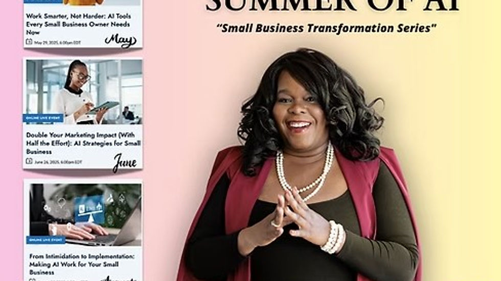 Summer of AI infographic, featuring ECS CEO Marline Paul