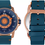 Thumbnail: "Monarch" Men's Automatic Domed Leather Watch by Reign