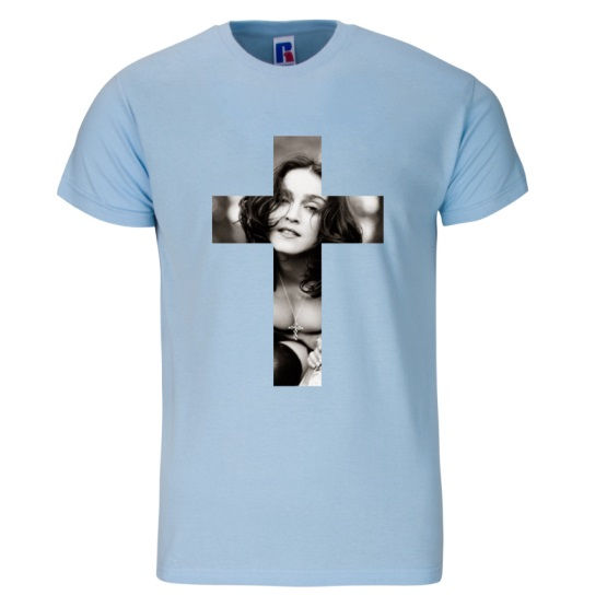 Thumbnail: Madonna "Like A Prayer" Crucifix Cotton Print T-Shirt