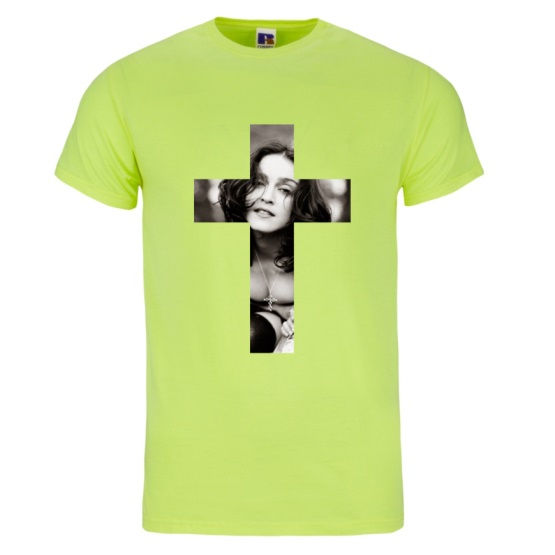 Thumbnail: Madonna "Like A Prayer" Crucifix Cotton Print T-Shirt