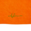Thumbnail: Madonna "Autograph" Embroidered Organic Cotton Beach/Bath Towel (Orange)