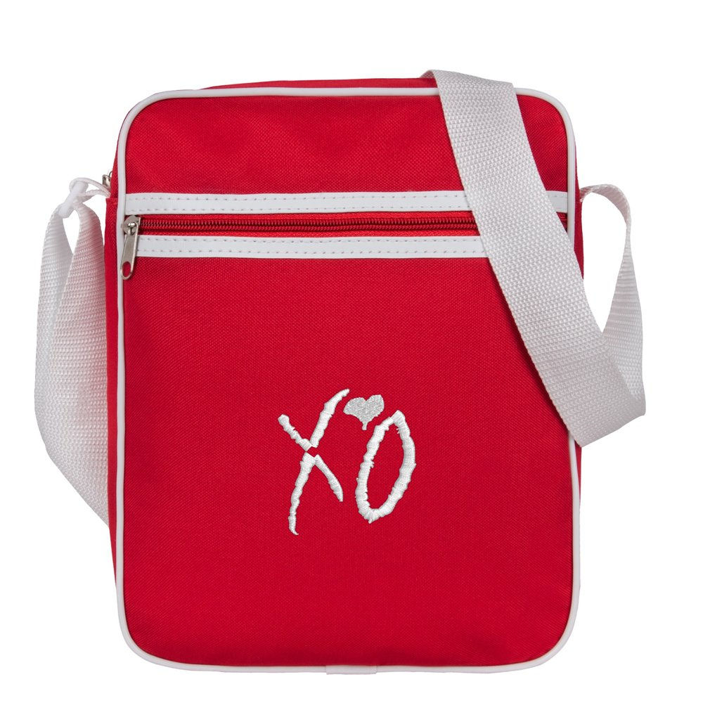 Weeknd "XO" Embroidered Lightweight Tablet/Shoulder Bag (Red)
