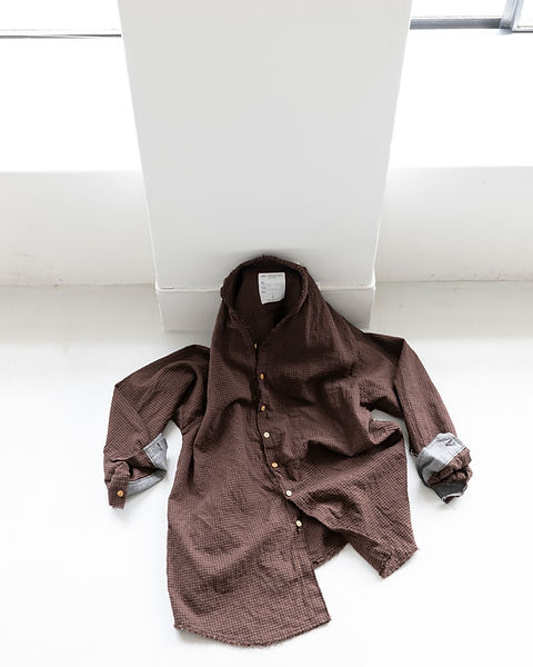 BLACKBIRD / cut off collar shirt | whitealbum