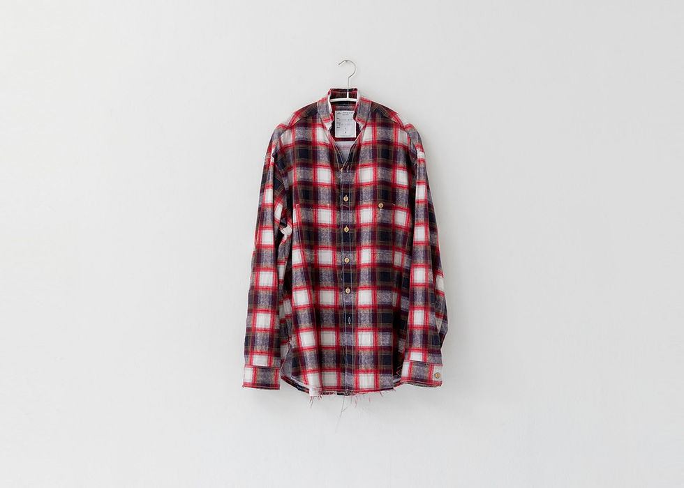 サムネイル： BLACKBIRD / cut off collar work shirt
