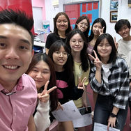 Group photo of Mr Khor and his SPM Biology students