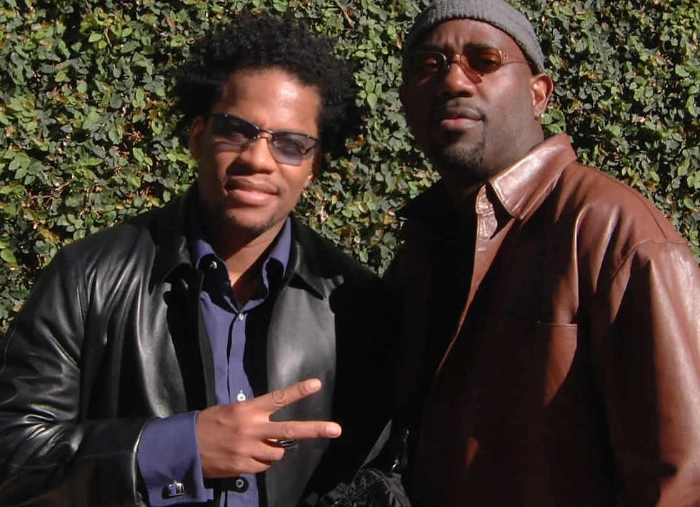 With DL in LA on Set.