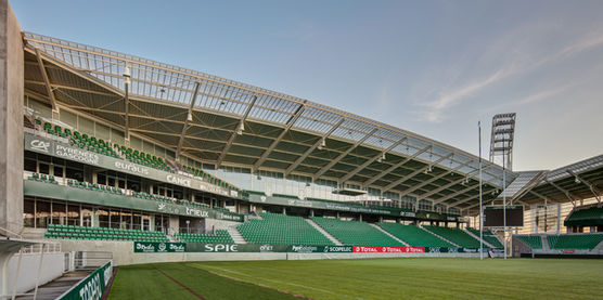 gradins stade pau architecture
