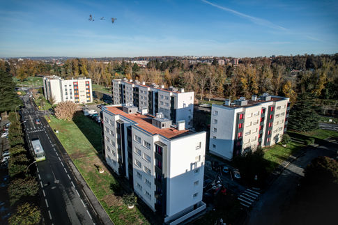 Photo drone bâtiment