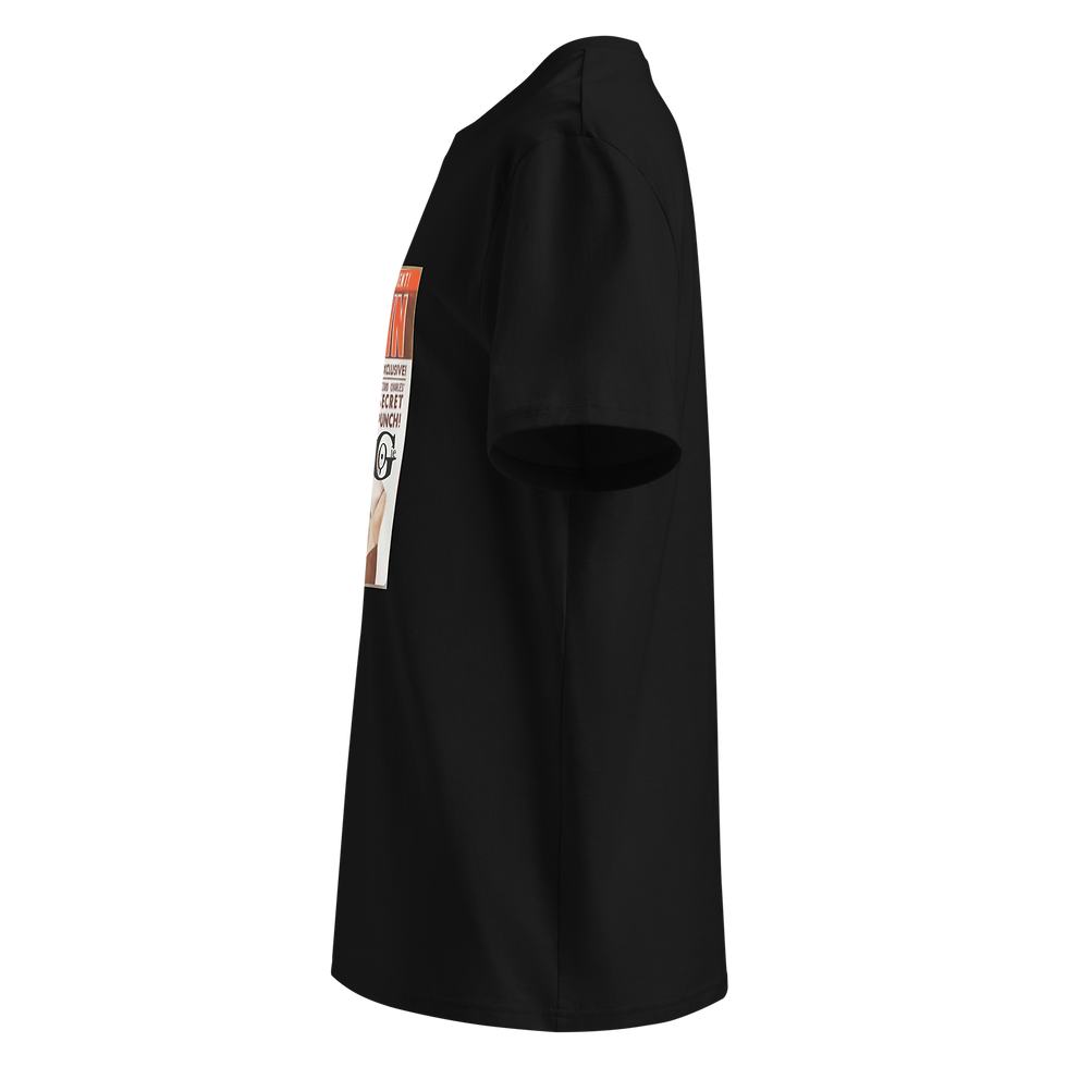 Thumbnail: 3 Godie Jet Beauty of the week Unisex organic ribbed neck t-shirt