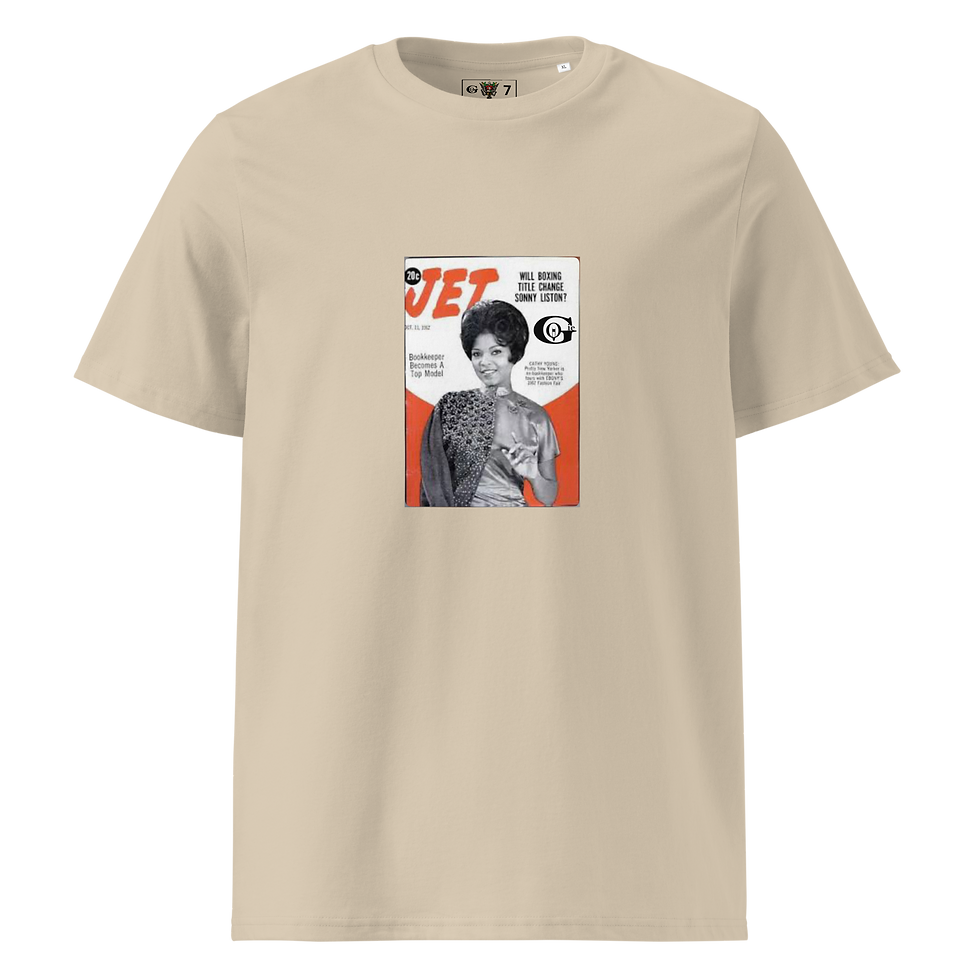 Thumbnail: 5 Godie Jet beauty of the Week Unisex organic ribbed neck t-shirt