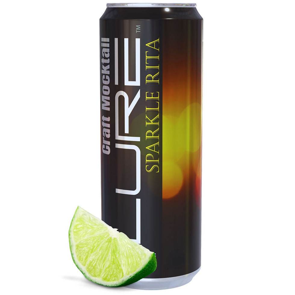 LURE THC Drinks Sparkle Rita Flavor with Lime.