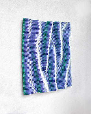 Blue/green wall panel 28x23,5 cm