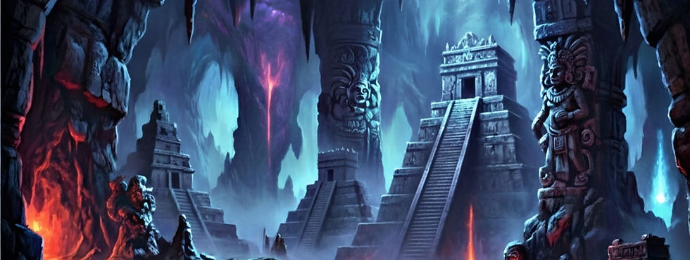 Fondo portada oficial Señores de Xibalbá de la banda Hijos de Maíz