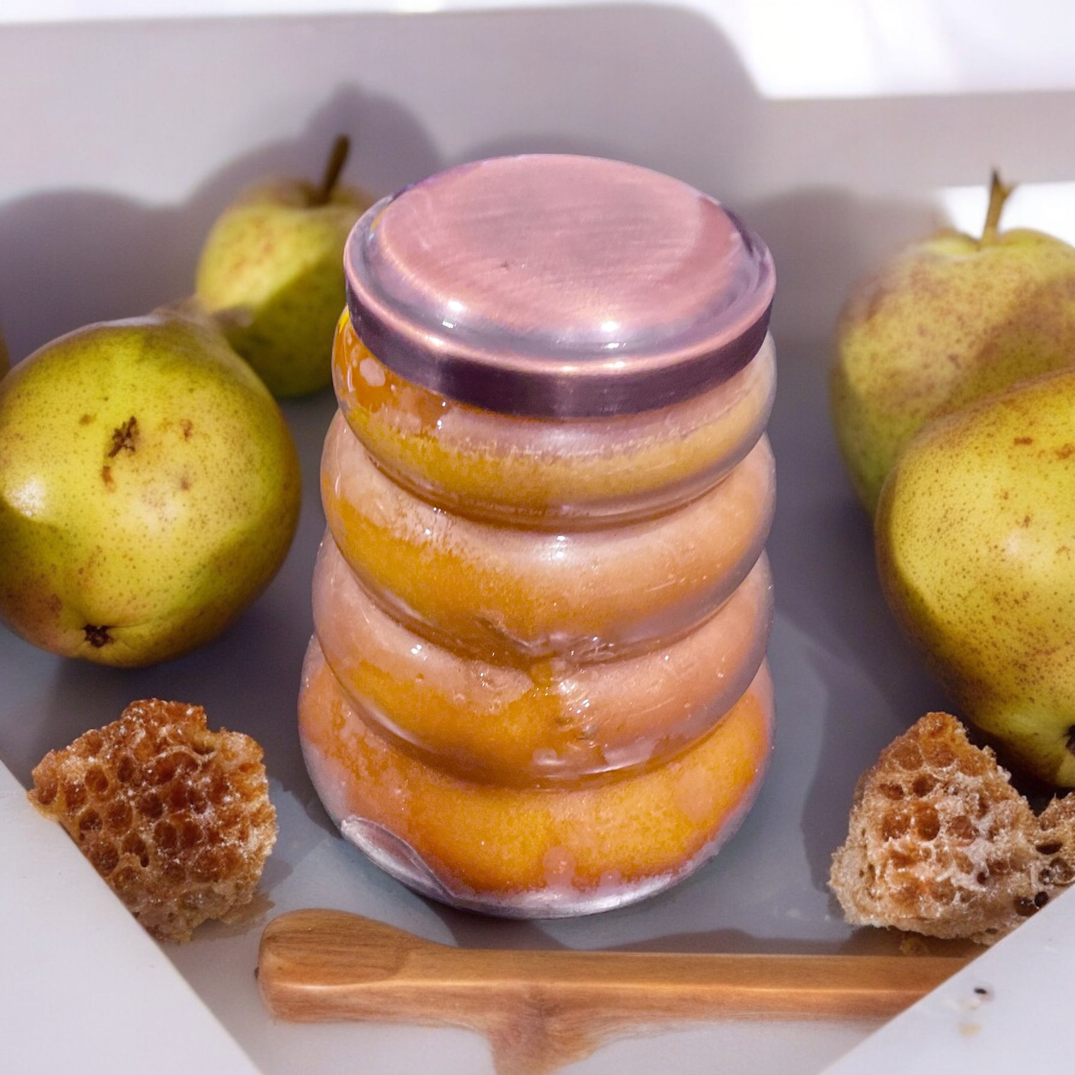 Honey Pear Cider Beehive Candle