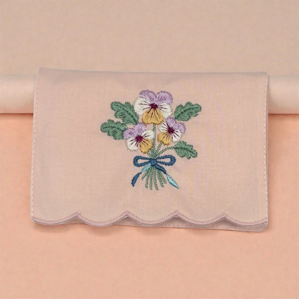 Thumbnail: Tissue Holder Hand Embroidered